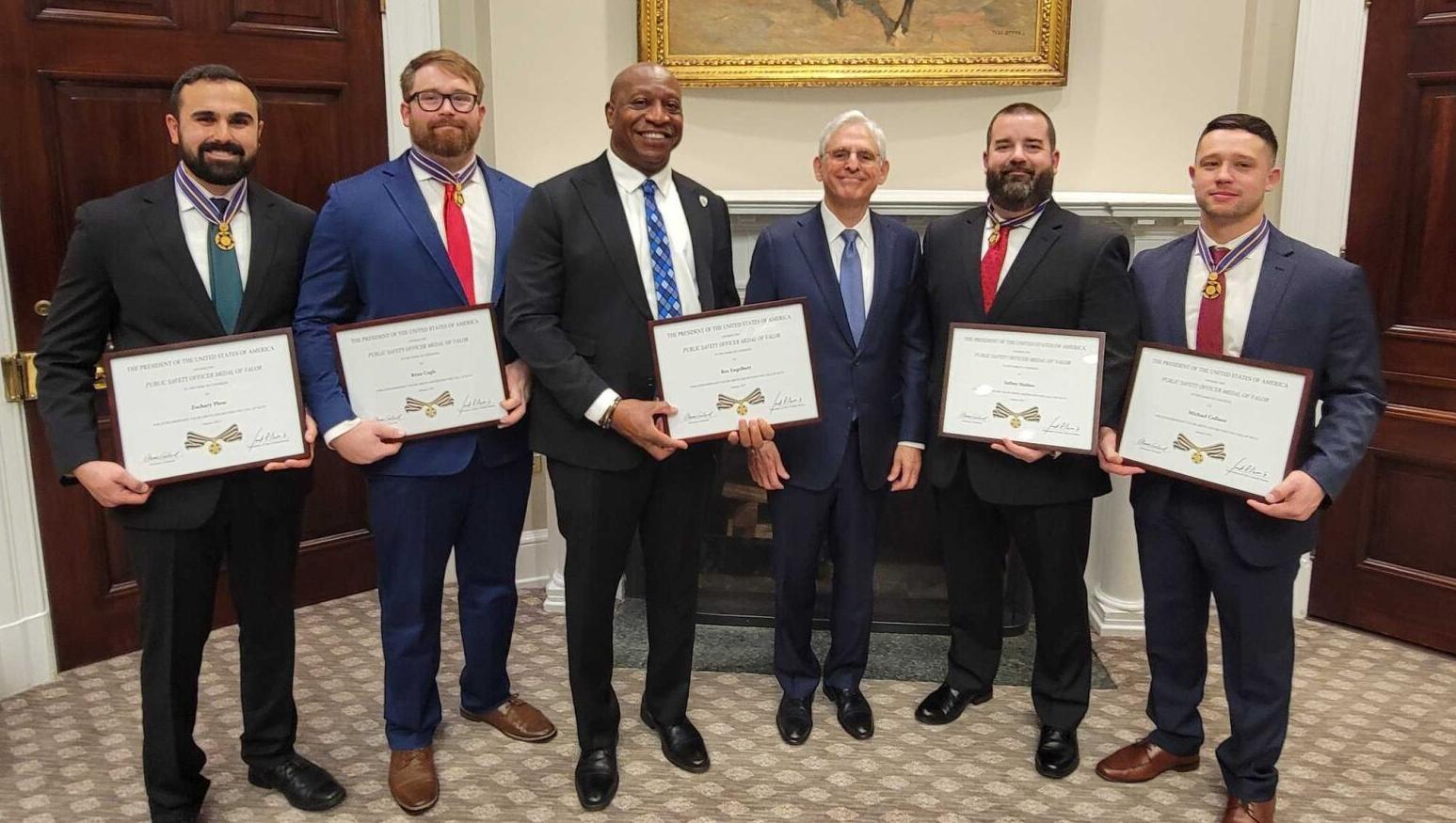 Biden Awards Medal of Valor to Nashville Police